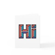 Apenas dizendo cartão de nota dobrado em vermelho