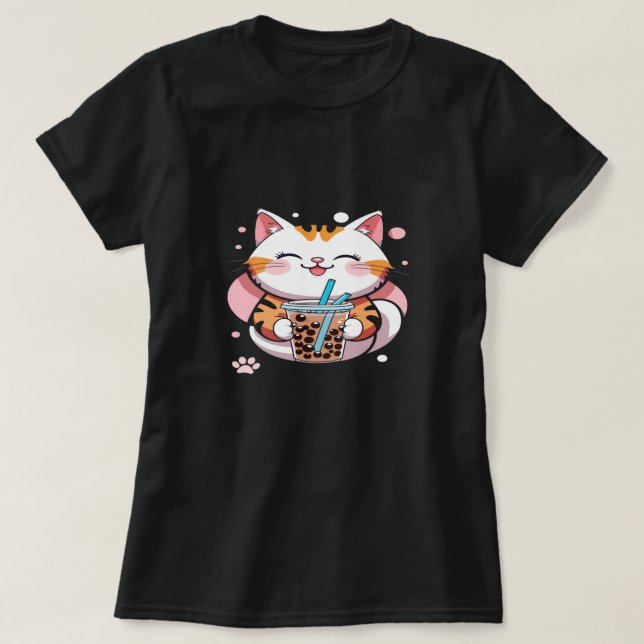 Apenas Enche A Camisa De Gato - Relaxando O Gráfic (Frente do Design)