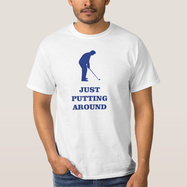 Apenas enrolando o t-shirt do golfe (Frente)