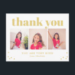 Apenas Feliz Cor Editável Obrigado Cartão Postal<br><div class="desc">Obrigado moderno seu cartão postal © berryberrysweet. Visite nosso site em www.berryberrysweet.com para obter itens correspondentes e mais opções de design!</div>