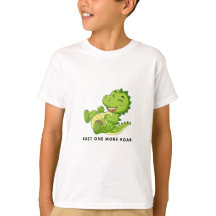 Apenas Mais Um Rugido Camiseta Infantil Divertida 