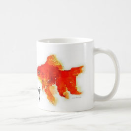 "Apenas mantenha nadar" a caneca de café do peixe