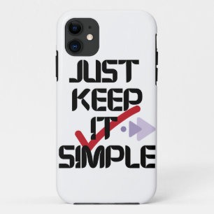 Apenas Mantenha Simples Capas de iphone minimali