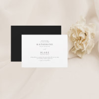 Apenas o Convite Moderno para Casamento B/W dos Do