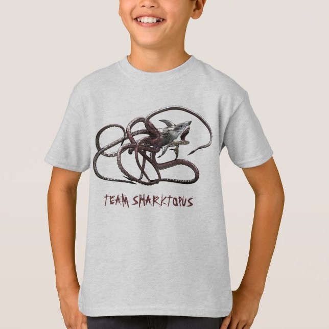 Apenas para os MIÚDOS, camisa de Sharktopus da (Frente)