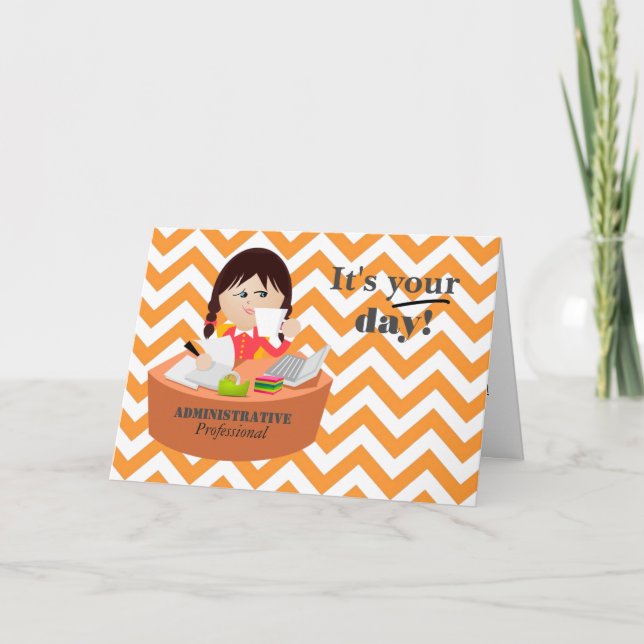 Apenas para seu Cartão de Dia de Profissionais Adm (Frente)