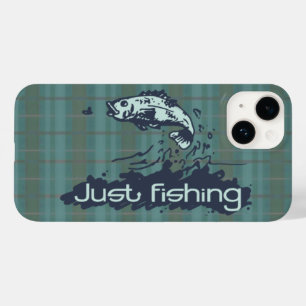 Apenas pescando o caso do iphone 5 do verde do