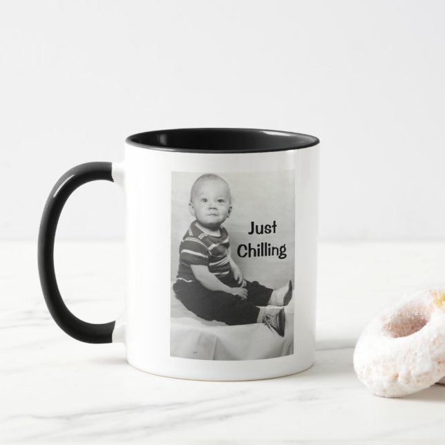 Apenas resfriando a caneca (Com Donut)