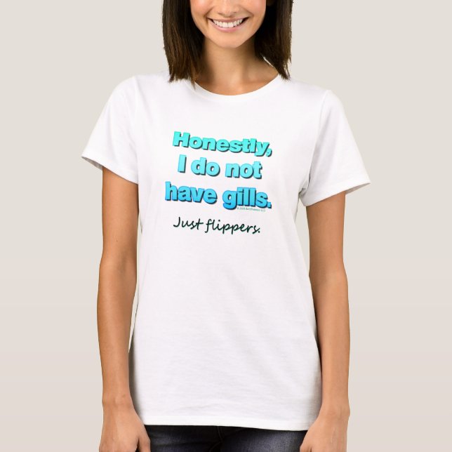 Apenas t-shirt das aletas (Frente)