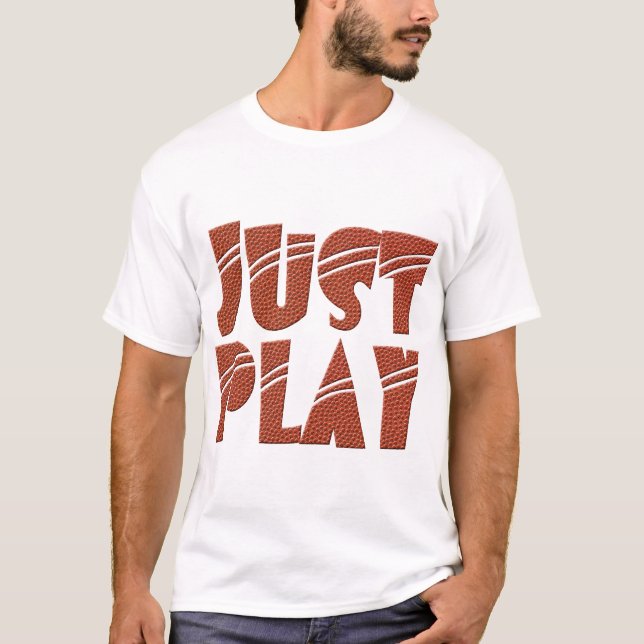 APENAS t-shirt do JOGO com textura do basquetebol (Frente)