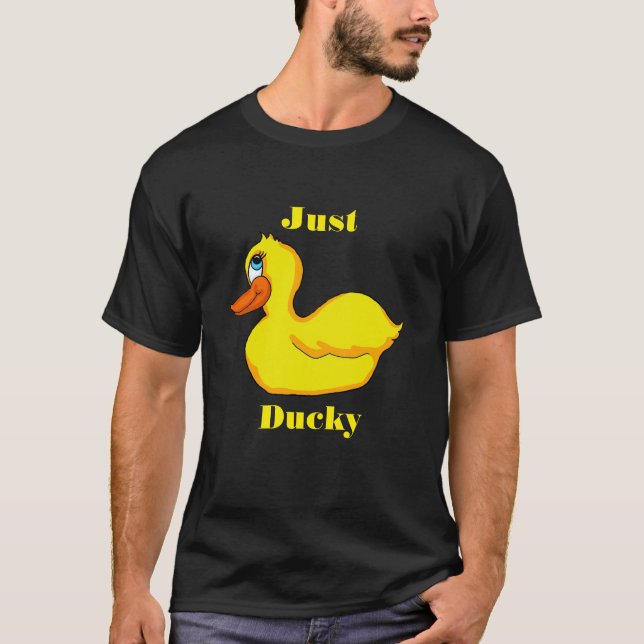 Apenas T-Shirt Do Mens Ducky (Frente)