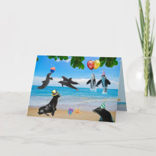 Apenas um cartão de aniversário Sealife realmente