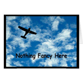 Apenas Um Cartão De Casamento De Avião