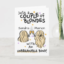 "Apenas um casal de loiras" Convite personalizado