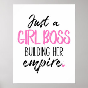 Apenas um chefe da menina que constrói seu poster