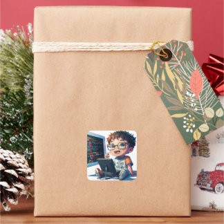 'Apenas um Nerd que adora codificar' adesivo de ca