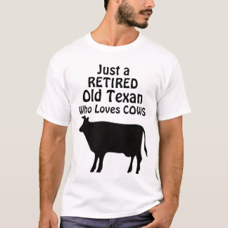Apenas um Velho Texano Camisa de Aposentadoria Eng