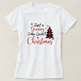 Apenas Uma Avó Que Ama A Camiseta De Natal
