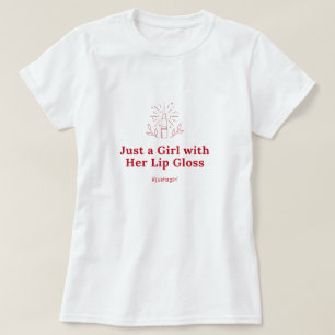 Apenas uma garota com sua camisa de luz
