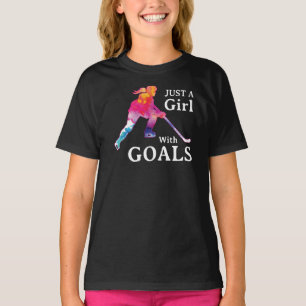 Apenas uma garota com uma camisa de aquarela de go