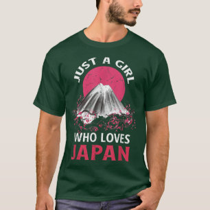 Apenas uma garota que ama a camiseta japonesa