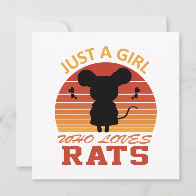 Apenas uma Garota que Ama Ratos (Frente)