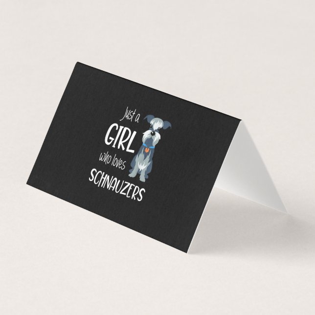 apenas uma garota que ama schnauzers cachorro _ sc (Frente)