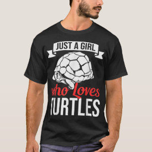 Apenas Uma Garota Que Ama Tartarugas Camisa De Tar