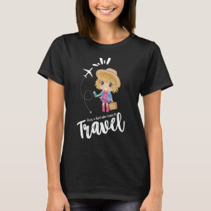 Apenas uma garota que ama Viagem camisetas para mu