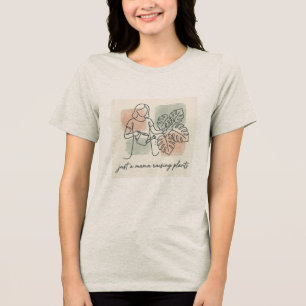 Apenas uma Mamãe Criando Plantas Camiseta Minimali