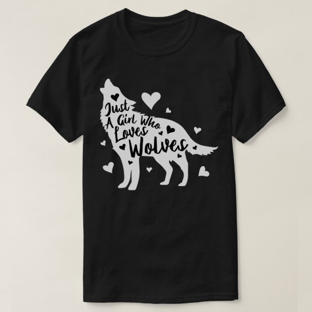 Apenas Uma Menina Que Ama Lobos Pullover (Frente do Design)