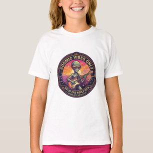 Apenas Vibrações Cósmicas Camiseta Divertida de