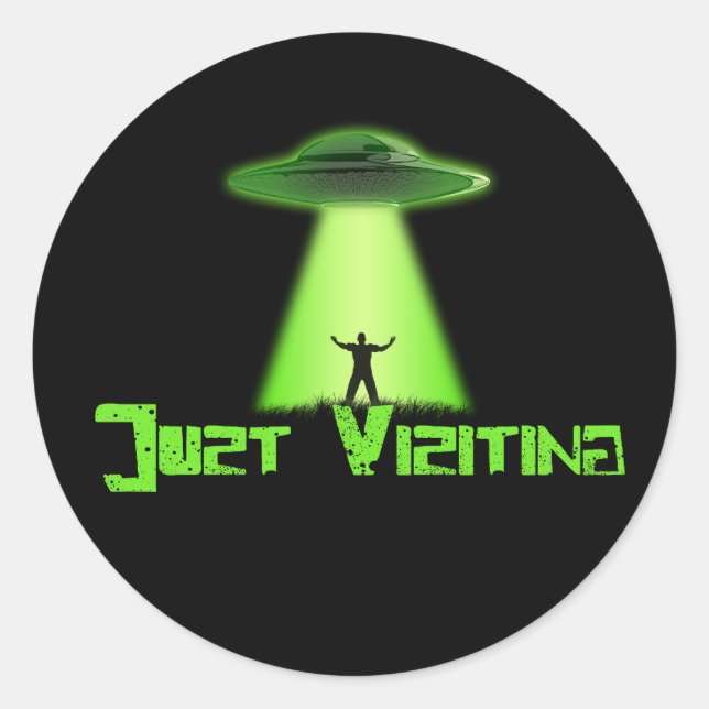 Apenas Visitando o adesivo (Frente)