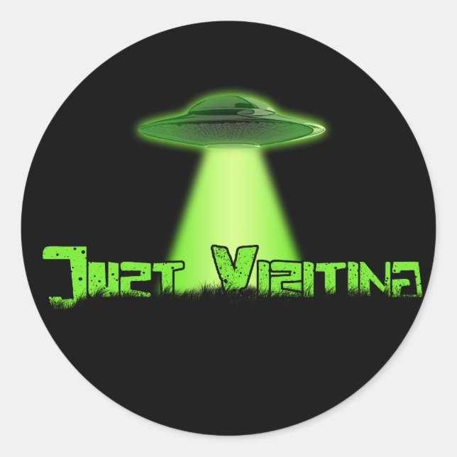 Apenas Visitando o adesivo V2 (Frente)