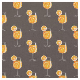 Aperol Spritz Cocktail sem costura Tecido