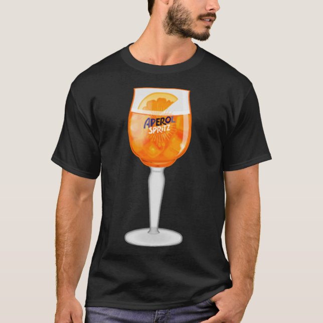 Aperol Spritz em uma camiseta Clássica de Vidro (Frente)