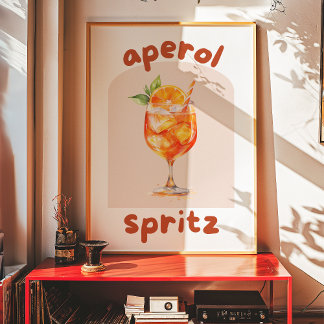Aperol Spritz | Trendy Wall Art | Poster mínimo