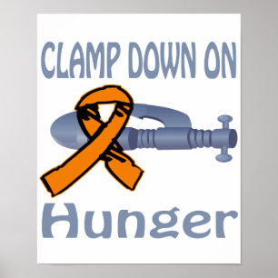 Aperte para baixo no poster da fome