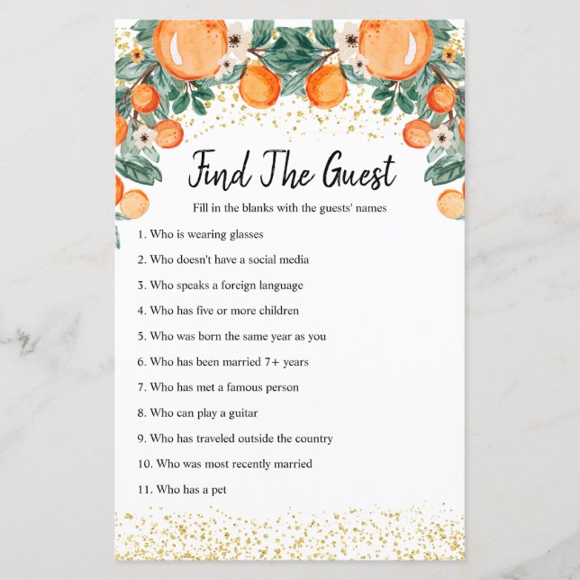 Aperte principal laranja Encontre o Jogo Convidado (Frente)