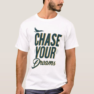 Aperte Seus Sonhos Tipografia Motivacional T-Shirt