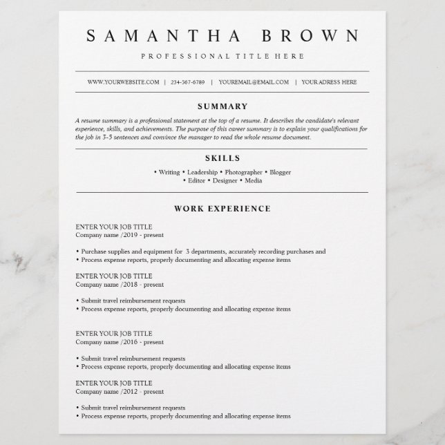 Aplicação de emprego moderno à cv profissional (Frente)