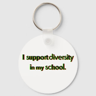 Apoiar a diversidade na minha Chaveiro de escola