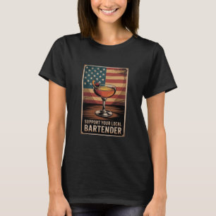 Apoie a Camiseta Cerveja Bandeira EUA do Seu Barma