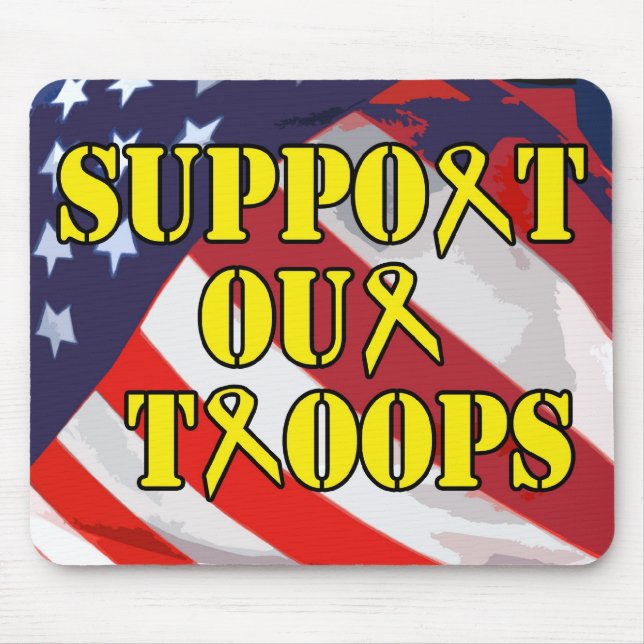 Apoie nossas tropas Mousepad (Frente)