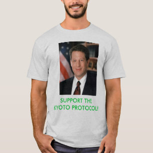 Apoie o t-shirt do protocolo de Kyoto com Al Gore