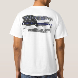 APOIE O T-SHIRT DOS HOMENS FINOS DE BLUE LINE