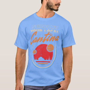 Apoie Sua Cantina Local - Camiseta Sci-Fi Retro Ba