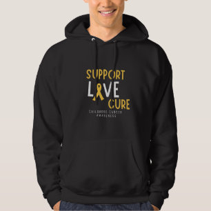 apoio amor cura cancer de infância Pullover Hoodie