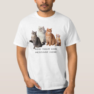 Apoio do t-shirt dos gatos seu centro local do