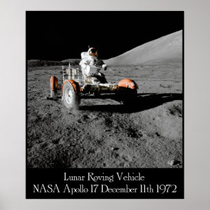 Apollo 17 Veículo Lunar Poster